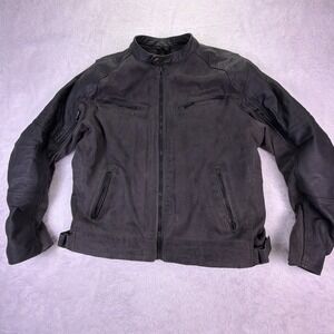 Speed & Strength 2XL Motorcycle Jacket Vault Armor Systems Black Distressed